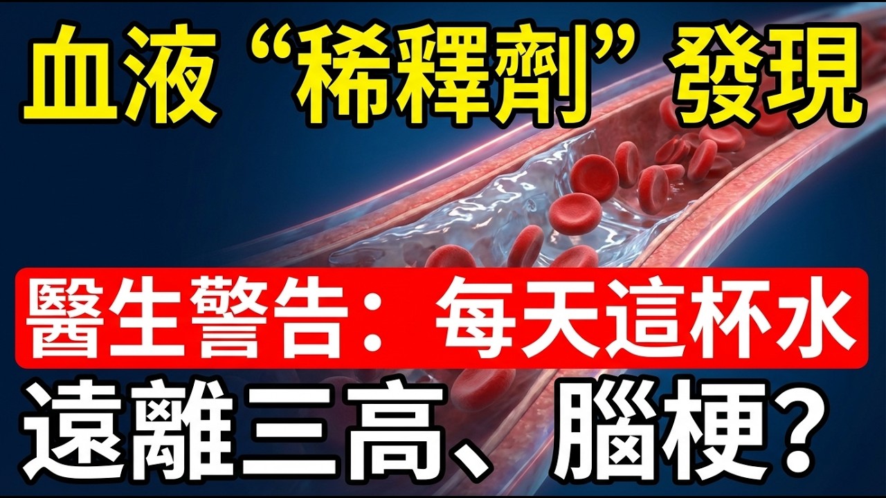 你杯子裡的救命水：每天這樣喝，血不黏、管不堵，遠離三高、中風與心梗