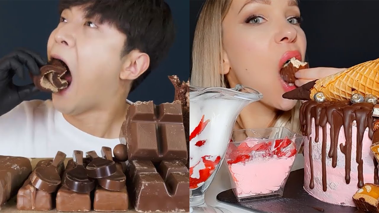 Mukbangers chocolate OVERLOAD
