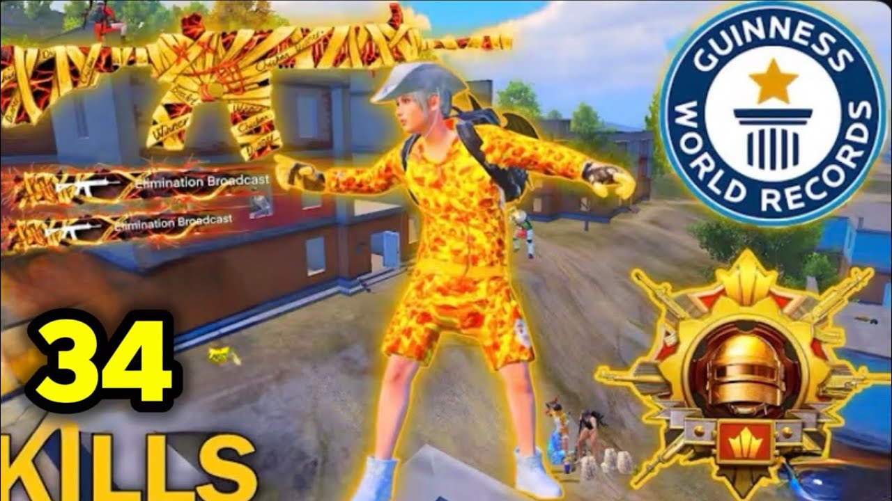 34 KILLS!🔥IN 1 MATCHES FASTEST GAMEPLAY With LEGEND SET😍 PUBG MOBILE