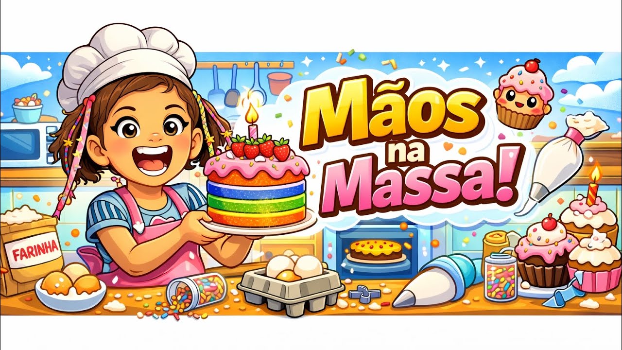 MÃOS NA MASSA!#bolo #maeefilha 