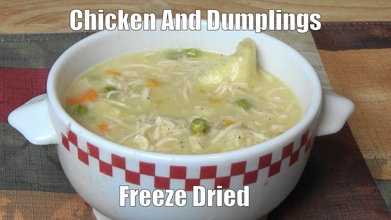 Chicken And Dumplings Freeze Dried And Rehydrated Ep220