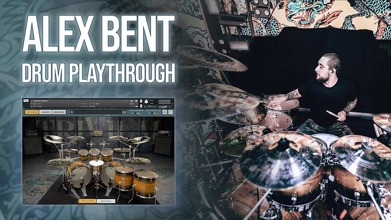 Trivium Drums - Alex Bent ekit playthrough: 