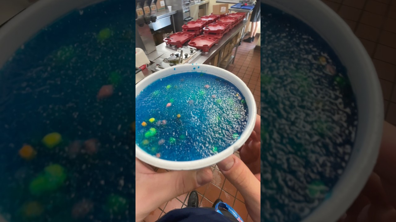 Blue🥶coconut🥥 slush #food #foryou