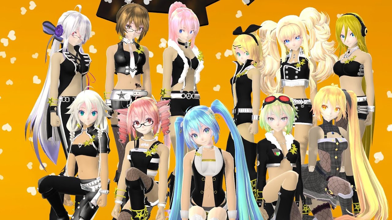 【MMD】 Help Me!! 【11 Vocaloid + Utau TDA】 HD 720p