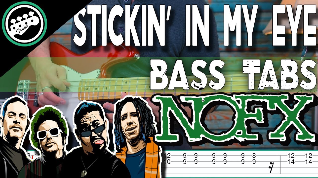 NOFX - Stickin in My Eye | Bass Cover With Tabs in the Video