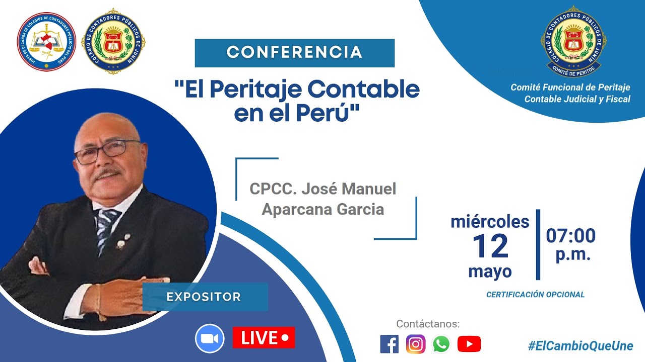 Conferencia EL PERITAJE CONTABLE EN EL PERÚ