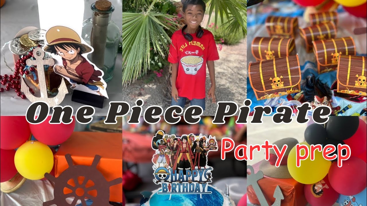 🏴‍☠️One Piece Themed Birthday Party Prep + Decorate | DIY Birthday Decor