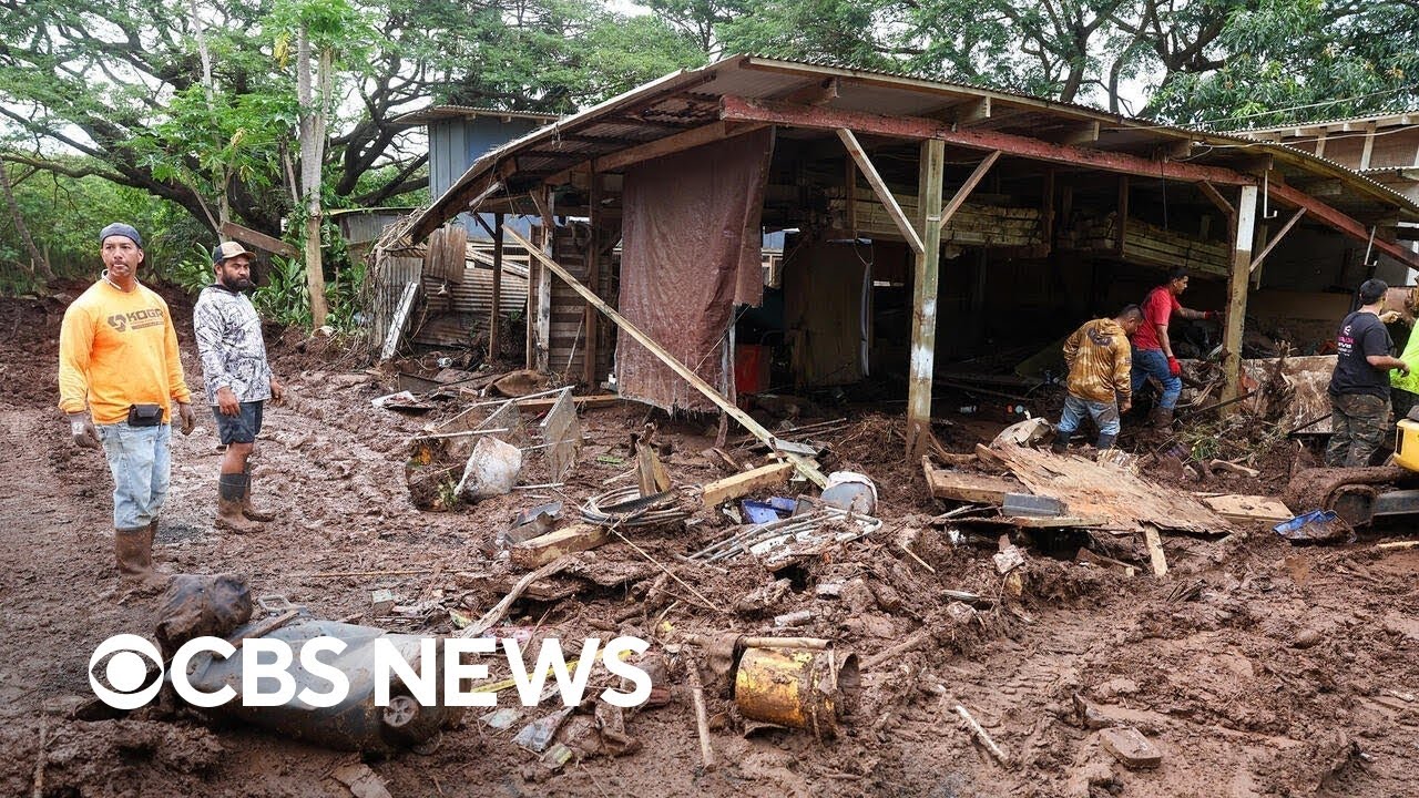 Devastating flooding in Hawaii after weeks of heavy rain