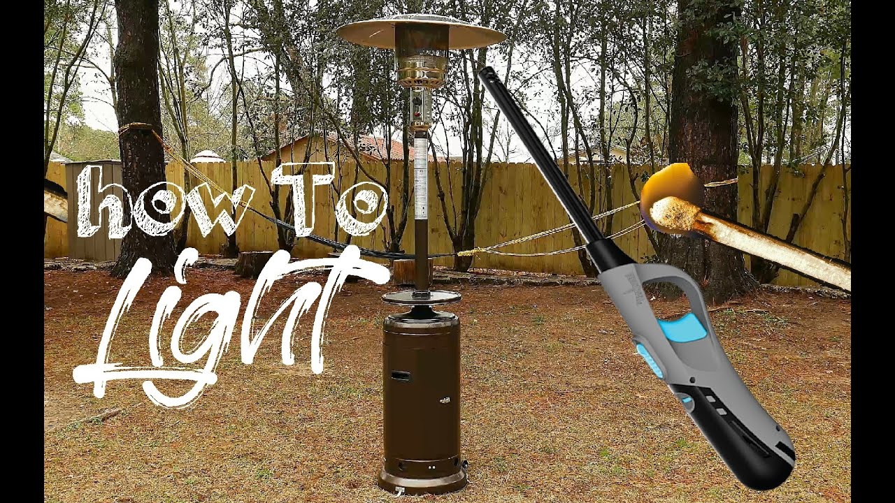 How To Light Patio Heater With Lighter or Match Easy Simple
