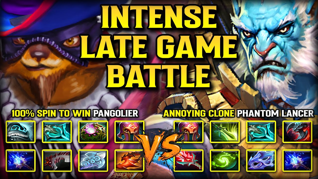 INTENSE LATE GAME BATTLE | 100% Spin To Win Pangolier Vs. Annoying Clone Army Phantom Lancer