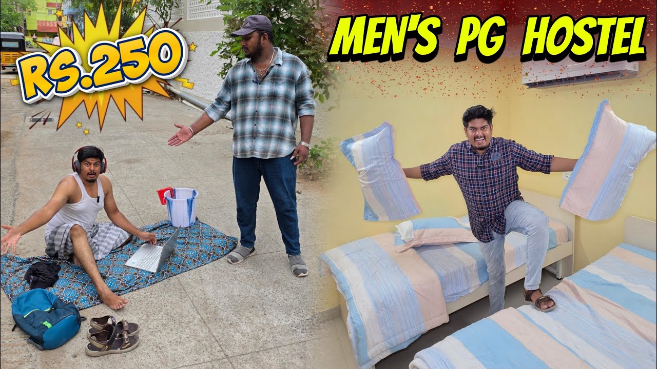 🛏️ Just ₹250-க்கு Men's PG Hostel - Shanjay Stays Porur 💥