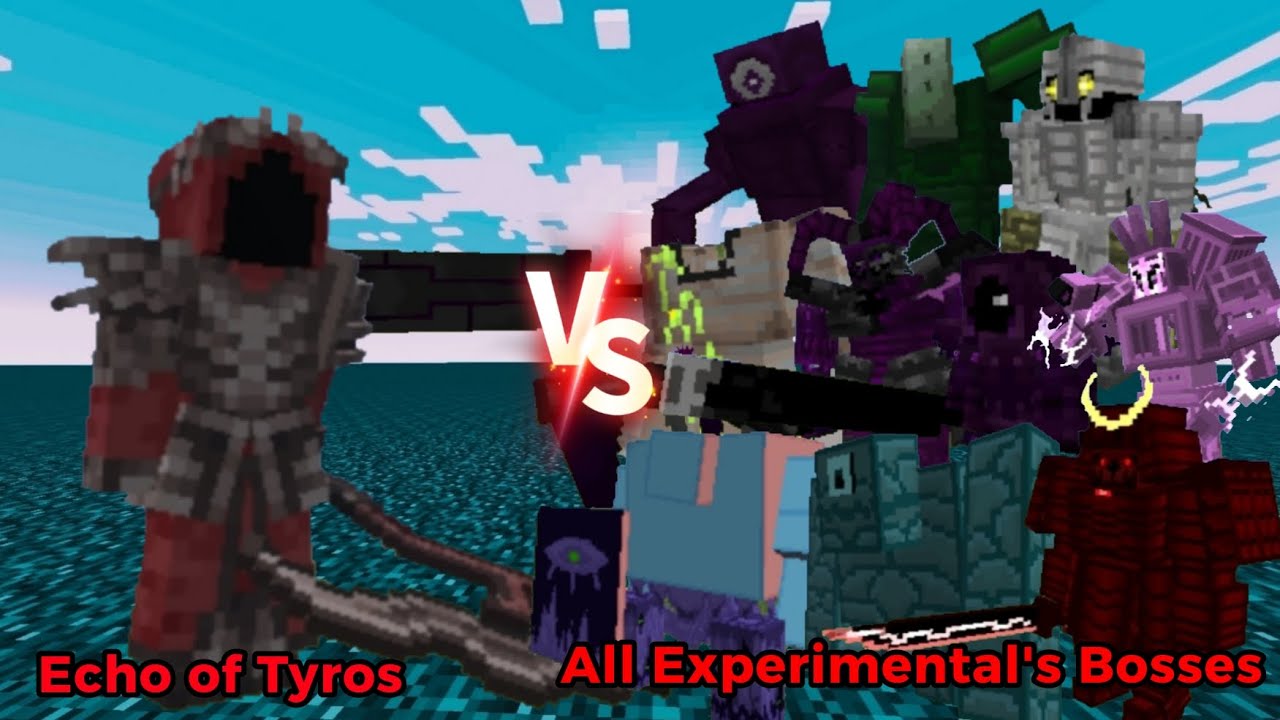 Echo of Tyros VS All Experimental Bosses | Minecraft Java 1.20.1 Mob Battle