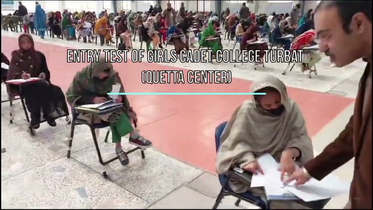 Entry Test of Girls Cadet College Turbat (Quetta Center)