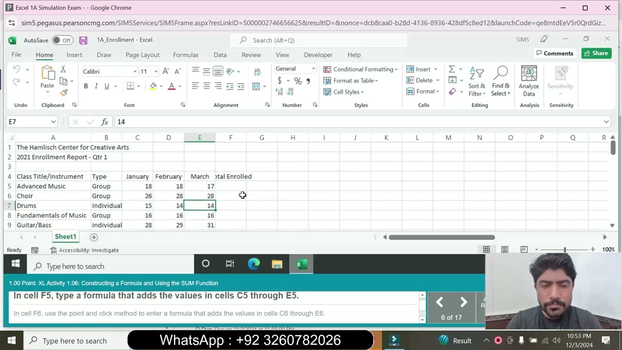 Excel 1A Simulation Exam | excel 1A Simulation Exam |  | Excel 1A and 1B Simulation Exam | excel 1A