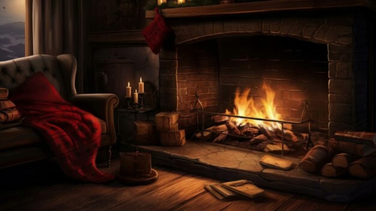 Cozy Fireplace Ambience – Crackling Fire Sounds for Relaxing, Reading, and Stress Relief