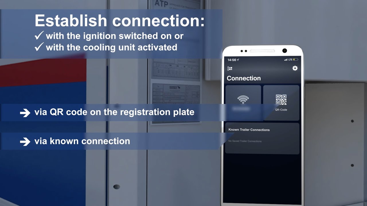 How to establish connection for the TrailerConnect&reg; beSmart app