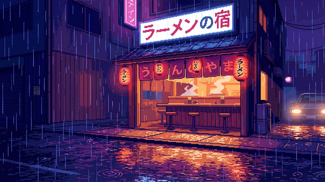 Ramen Shop After Midnight | Cozy Lofi Beats Rainy Night in Tokyo