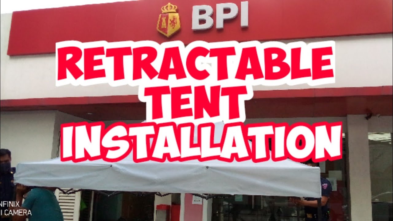 RETRACTABLE TENT INSTALLATION