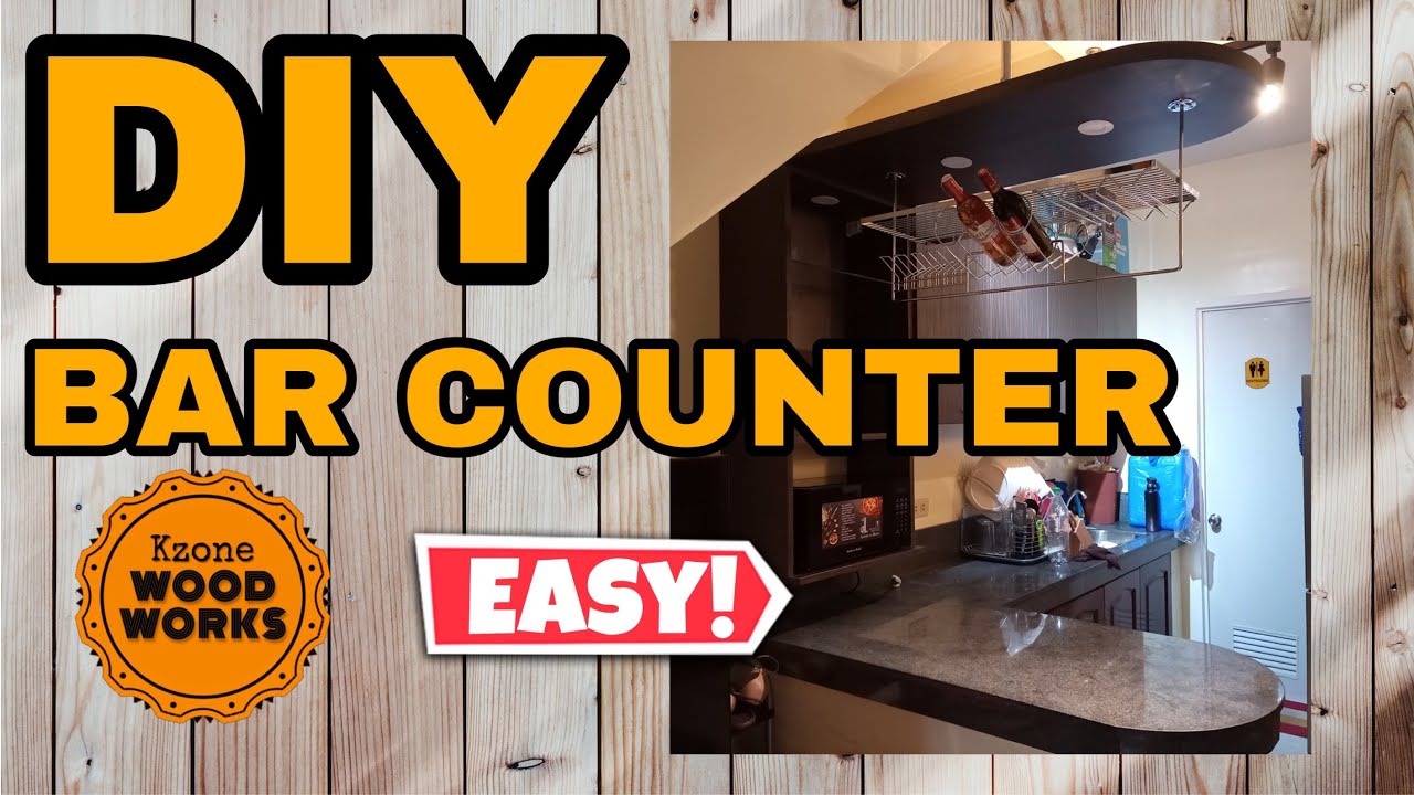 Paano Gumawa ng Bar Counter  / How To Build A Bar Counter - Easy Steps DIY