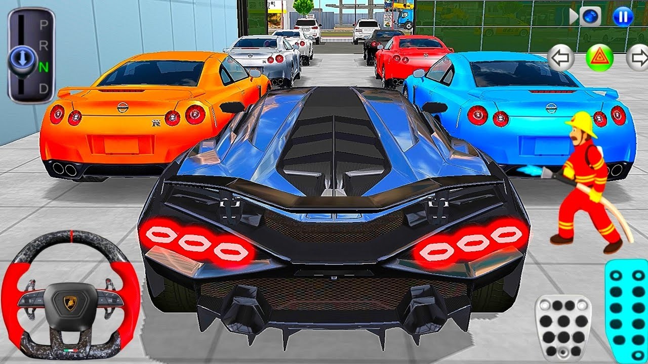 New Black Lamborghini Car Parking in Super Shop - 3D Driving Class 2026 - Best Android iOS