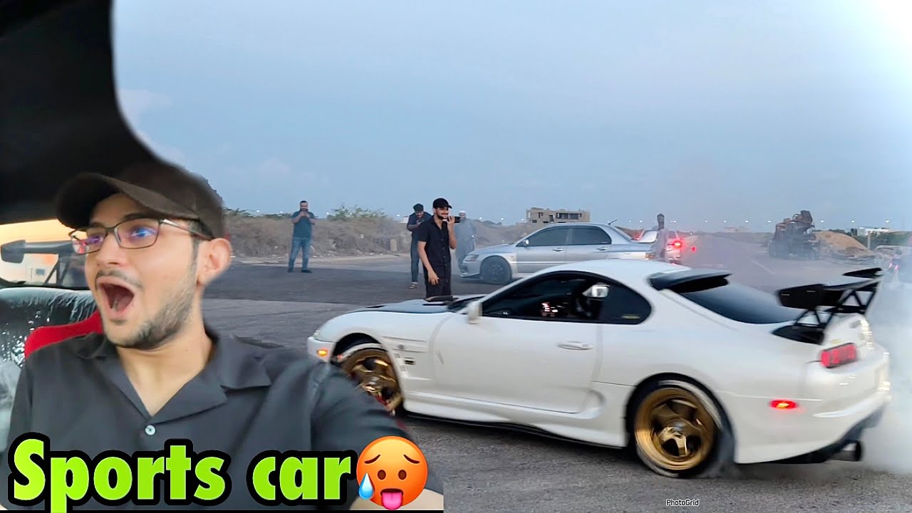 First time sport car ki ride ki😍 | mujhe beech me khara karke drift ki😂