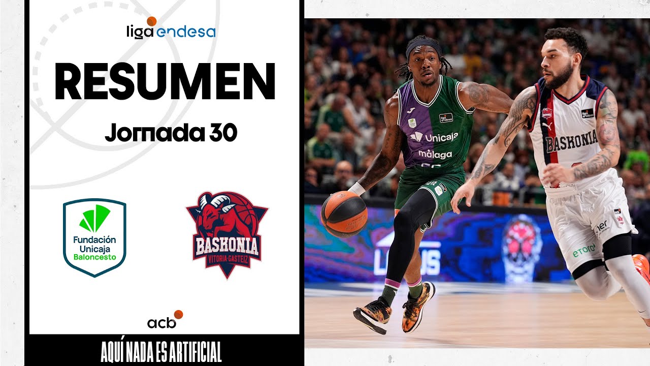 Unicaja - Baskonia  (95-91) RESUMEN | Liga Endesa 2023-24