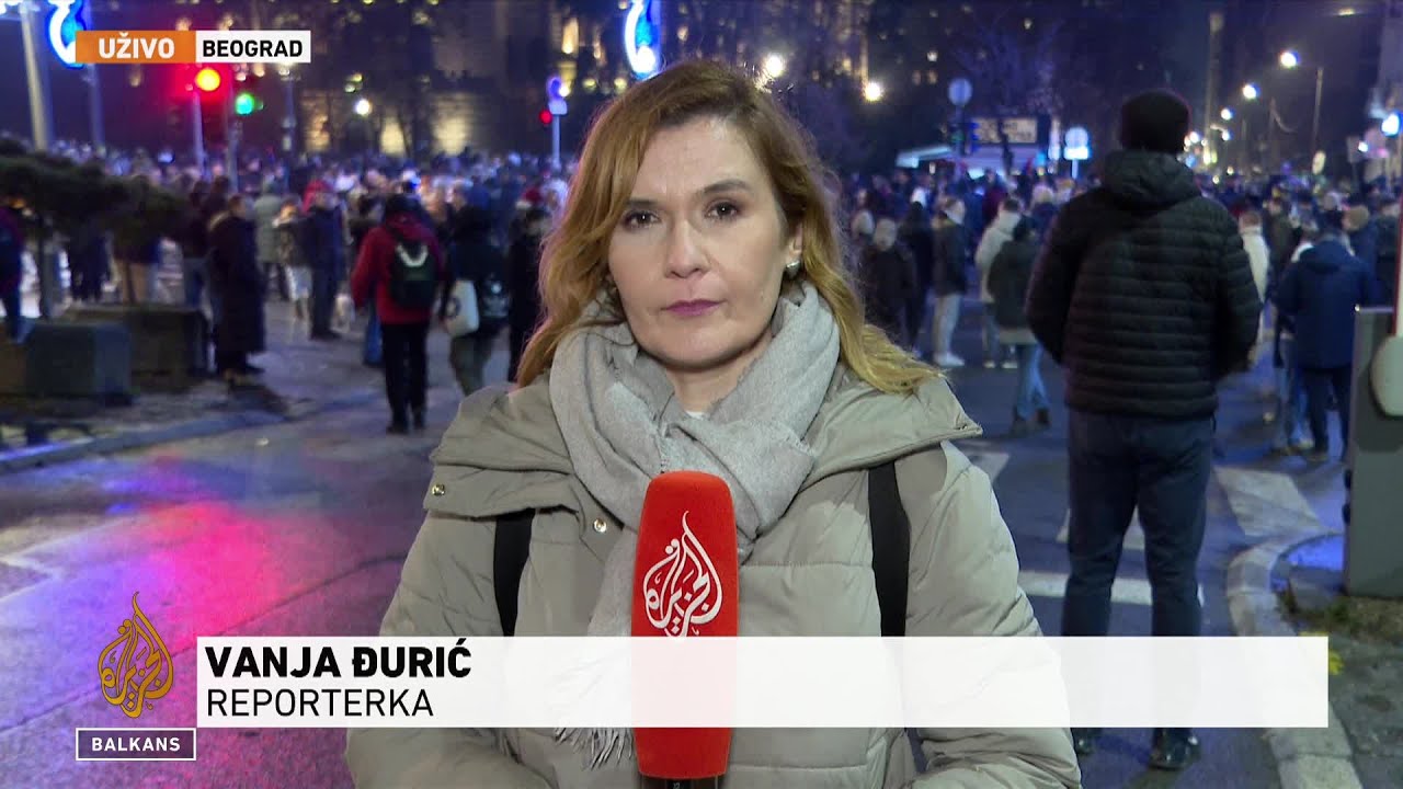 Studenti i građani ispred RTS-a: 'Pustite nas u dnevnik'