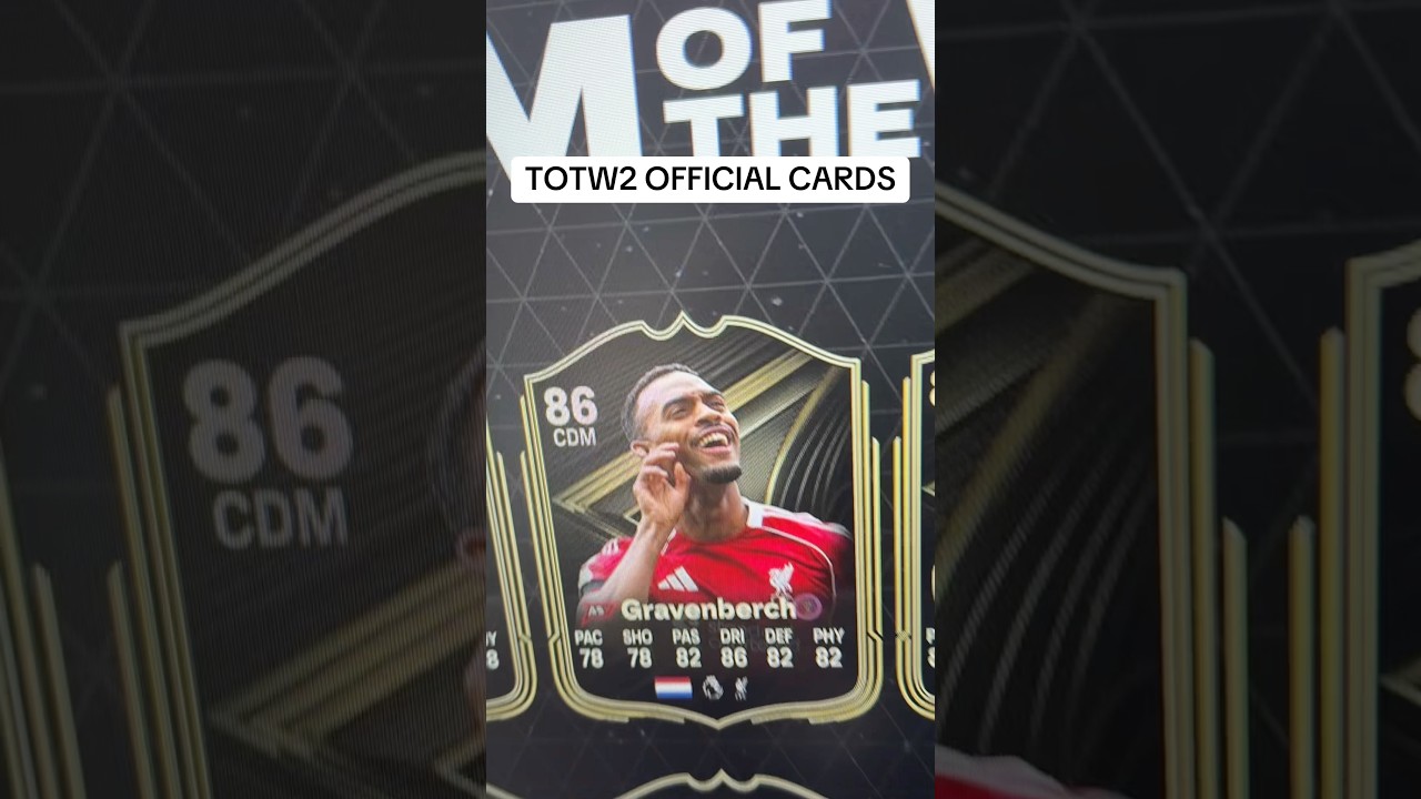ОФИЦИАЛЬНЫЕ карточки TOTW2 для FC26 #fc26 #eafc #totw Команда недели 2: Гравенберх, Милитао и Пул...