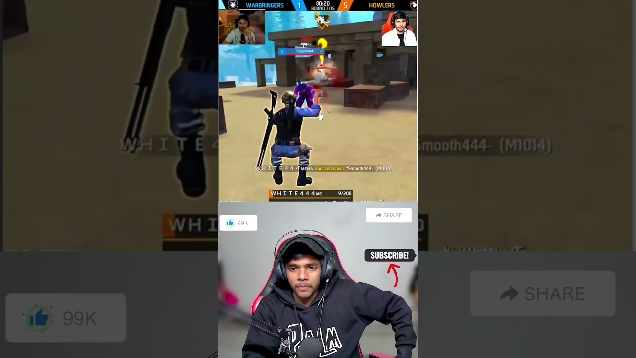 Ng Smooth Vs White 444🤯😡#hackerexposed  #nonstopgaming