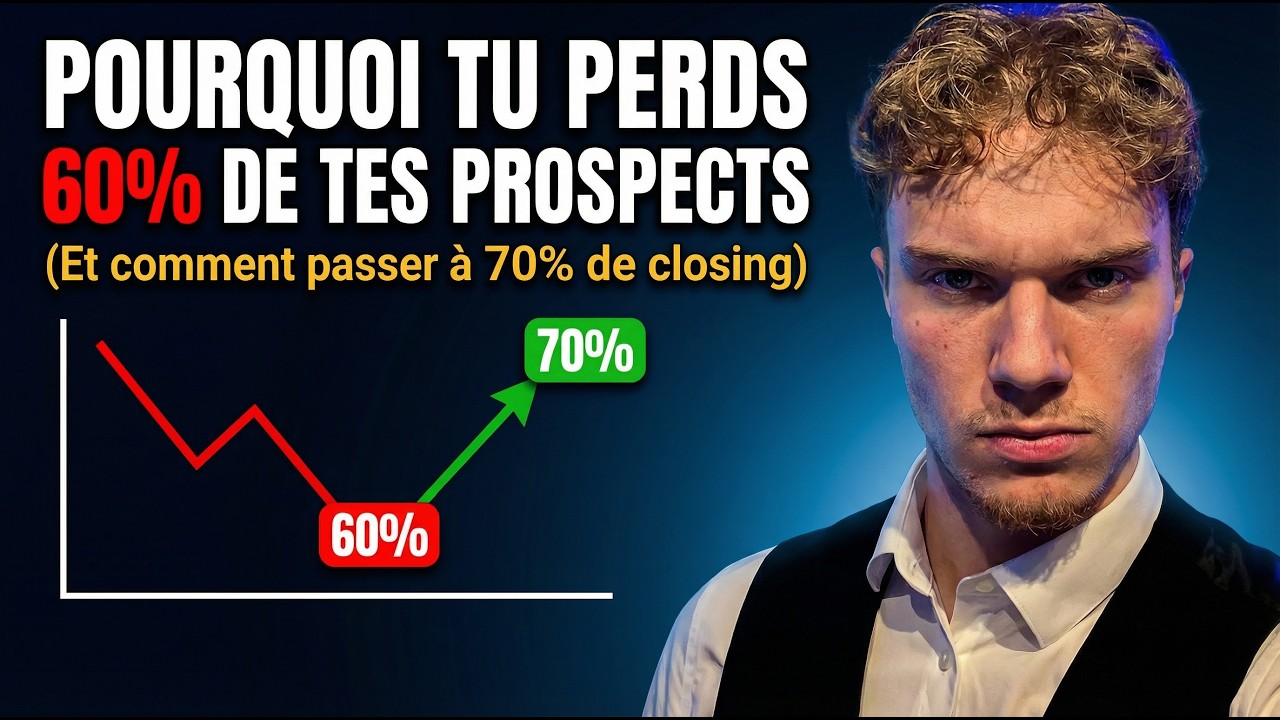 Pourquoi tu perds 60% de tes prospects (et comment passer à 70% de closing) | Entrepreneurs