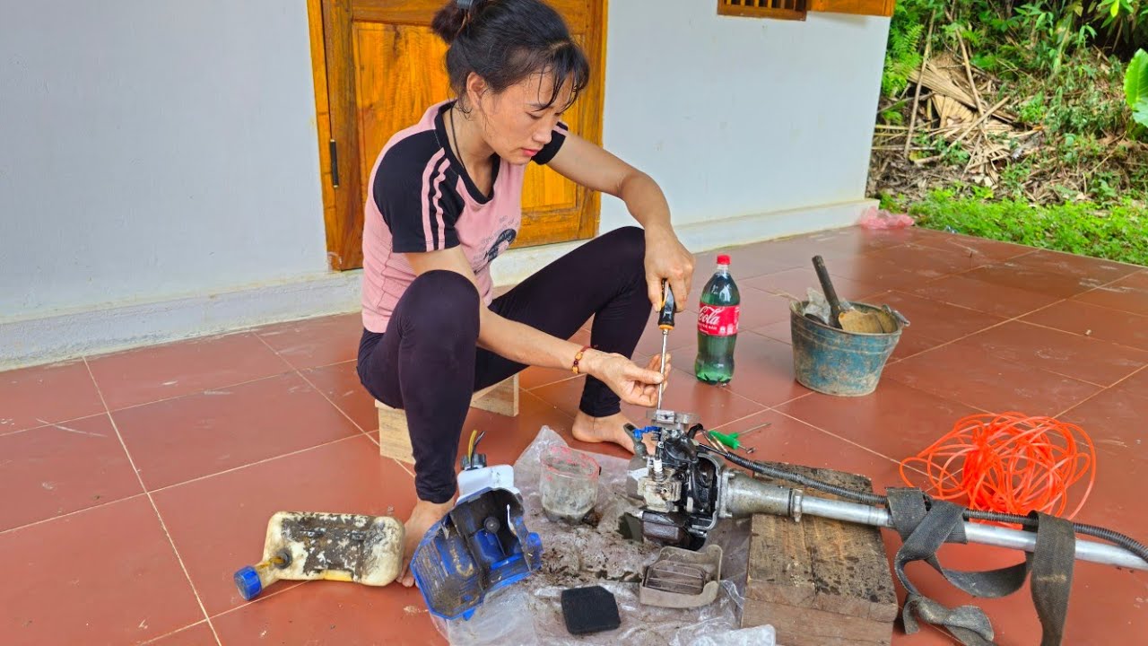 How to repair and restore a lawn mower successfully | farm building - Ban Thi Diet