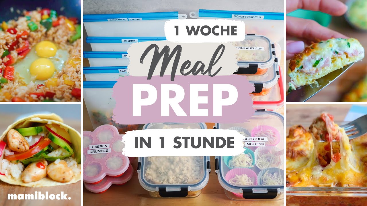 Meal Prep ⚡️ Tricks für Anfänger | Kinder- und Familienessen | Zeit sparen | mamiblock