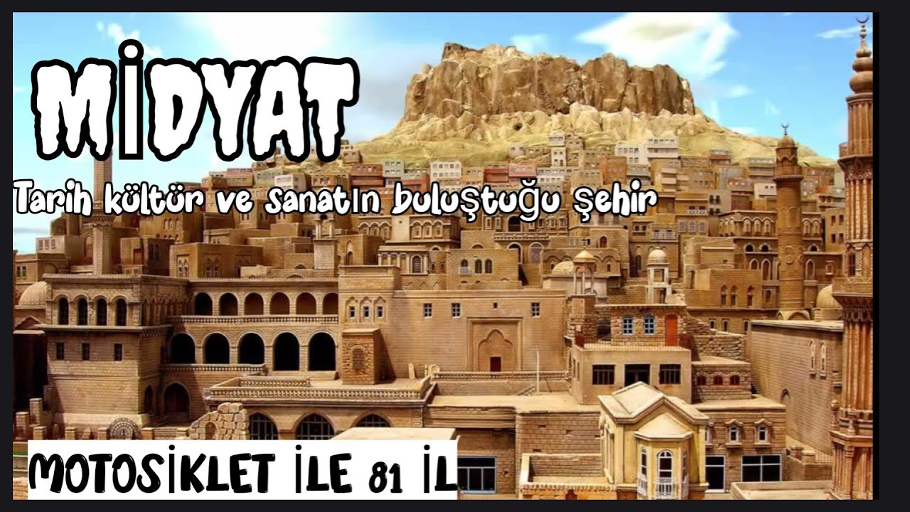 Midyat Tarihi evler.Cizre üzeri~Şırnak'a sürüyorum.Motosiklet ile 81 il Türkiye #234