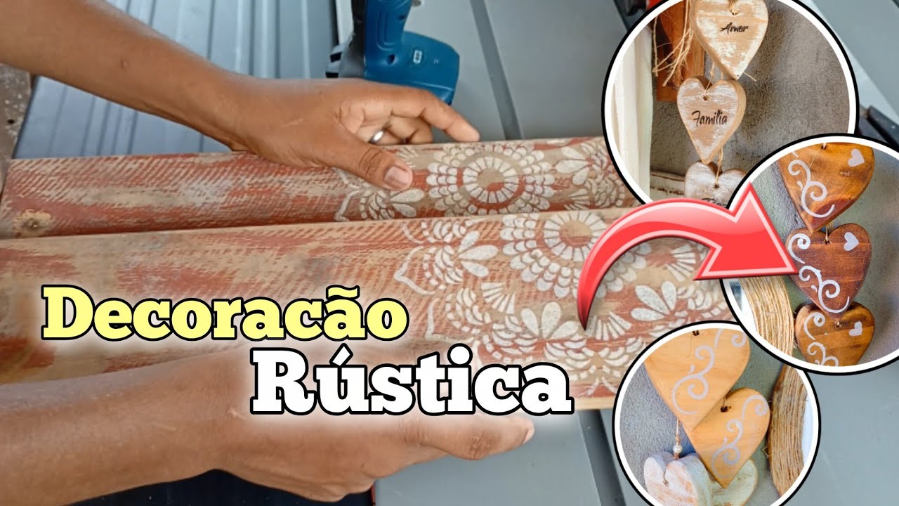 Diy:Transforme madeiras em LINDAS  DECORAÇÕES  