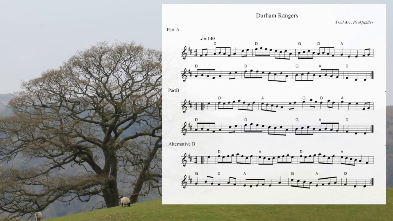 English Traditional Folk Melody - Durham Rangers/Sherwood Rangers