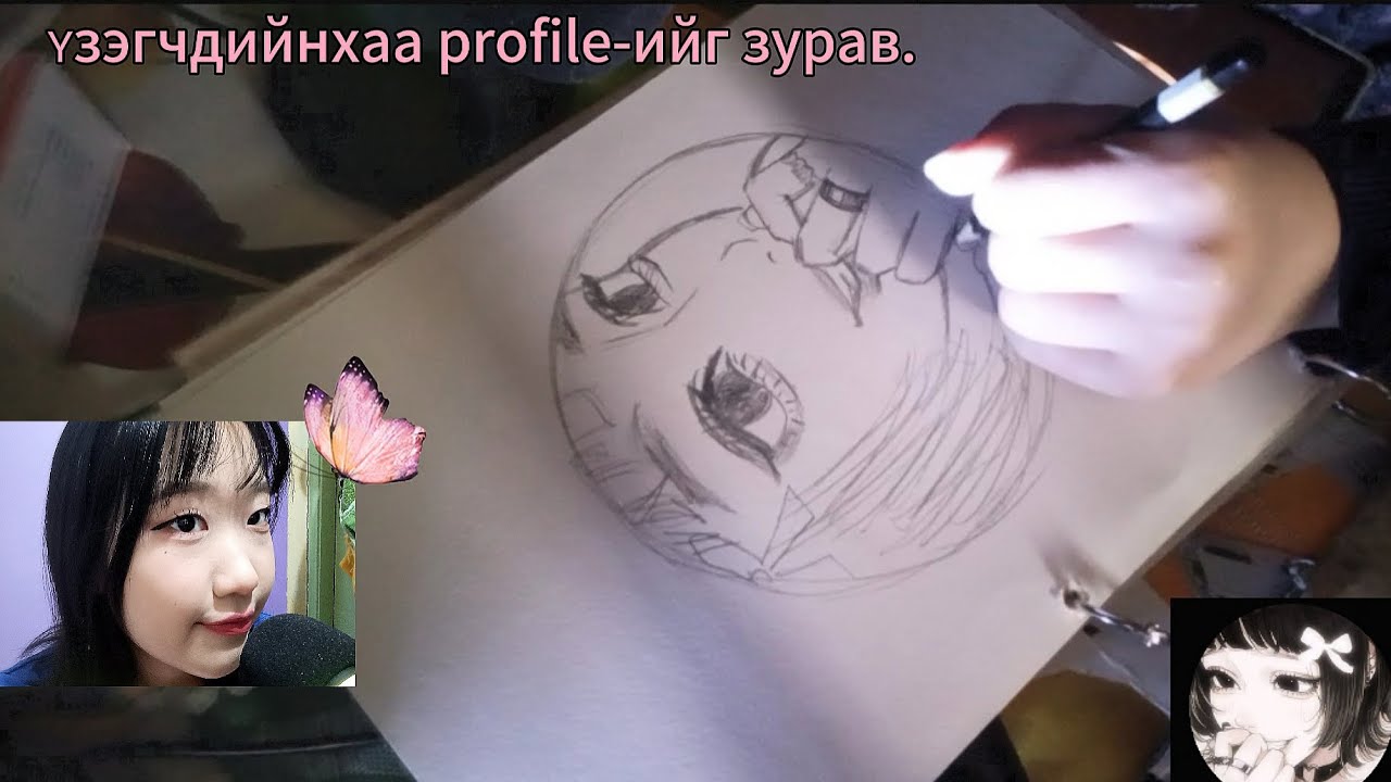 ASMR Drawing my fans profile🫂💪(kinda tired)