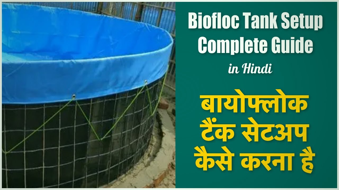 How to Setup a Biofloc Tank in Hindi - बायोफ्लोक टैंक कैसे स्थापित करें - A Complete Guide
