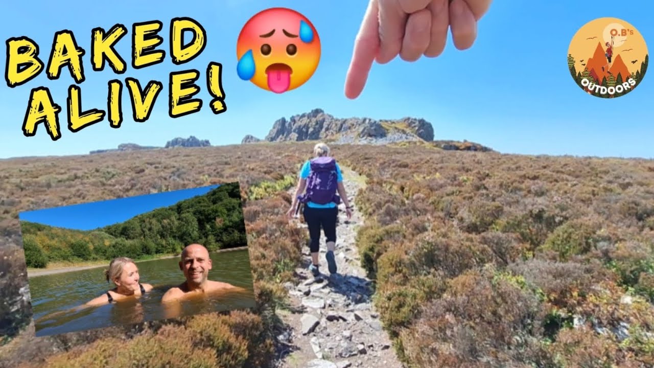 Heatwave Hiking 🥵. Stiperstones walking. Devil's Chair. Shropshire trails. Wild Swimming. 