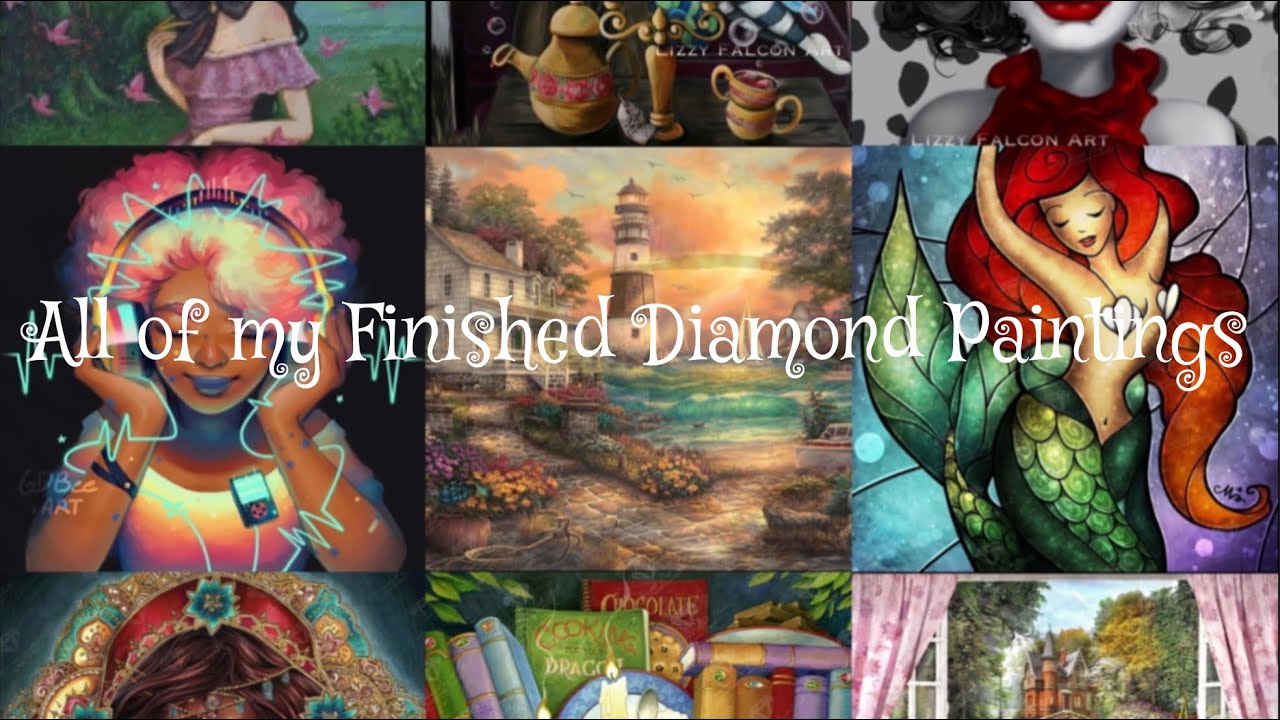 All of my Finished Diamond Paintings