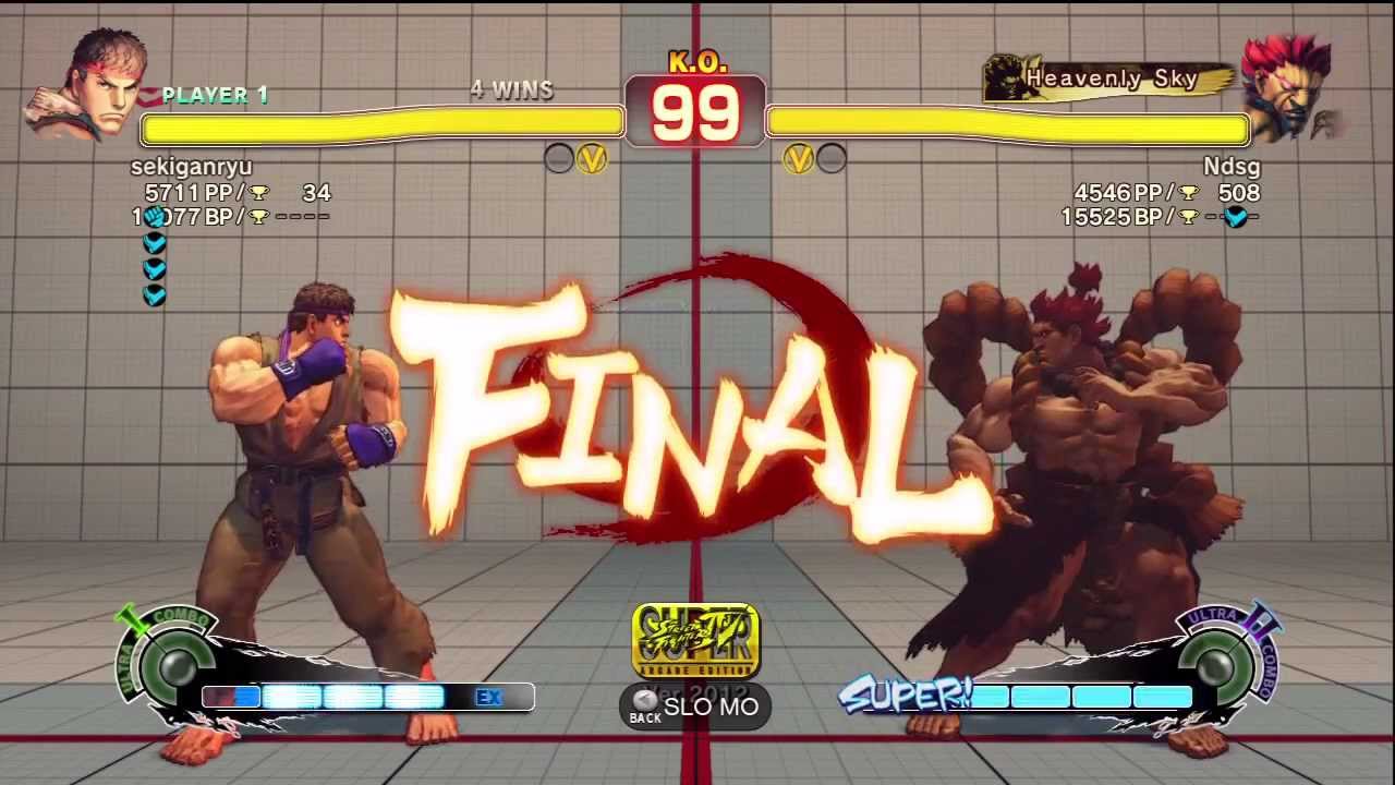Sekiganryu (Ryu) vs Fujino (Akuma) AE2012 Endless Matches *720p HD*
