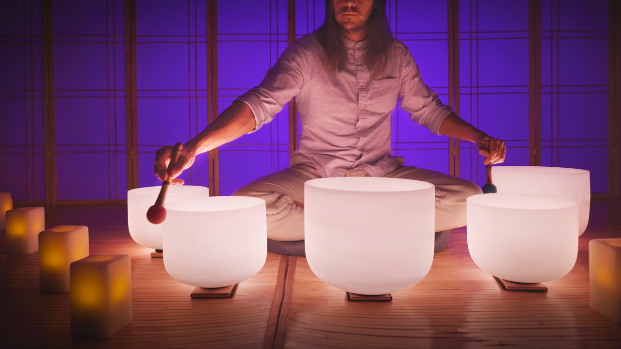 Tension Relieving Sound Bath | Fall Asleep in Minutes | Singing Bowl Sleep Music