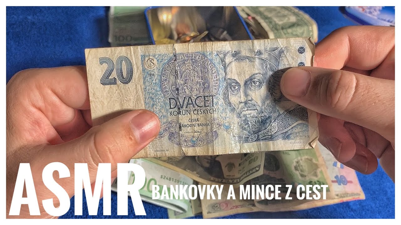 ASMR CZ - Bankovky a mince z cest/ šeptání
