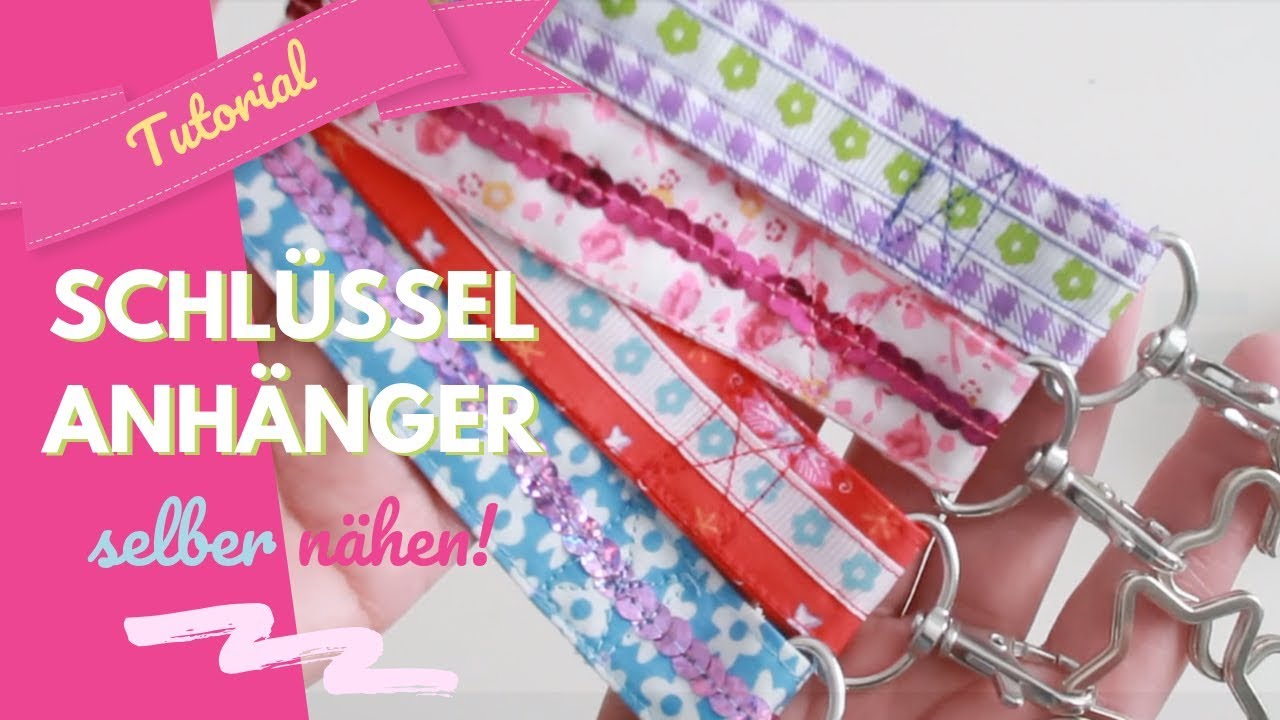Nähideen aus Stoffresten - einfache Schlüsselanhänger selber nähen!