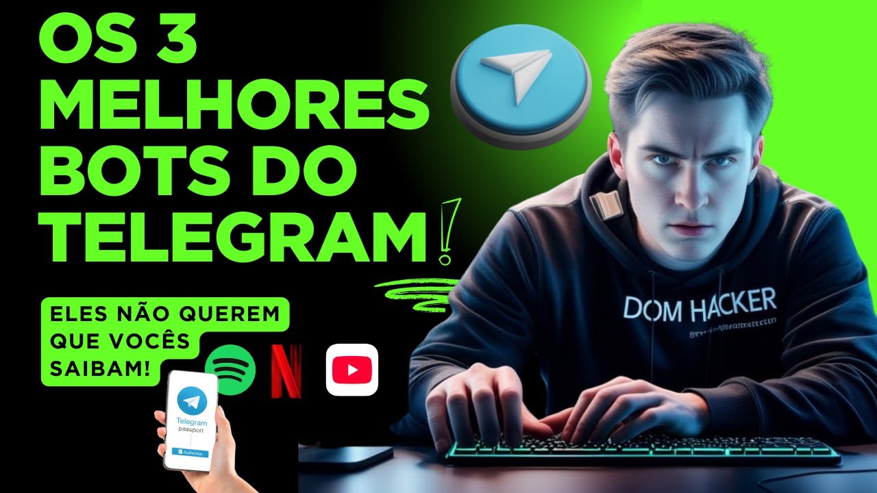 Os 3 Bots do Telegram que o YouTube , Spotify e Netflix  N&atilde;o Querem que Voc&ecirc; Use!