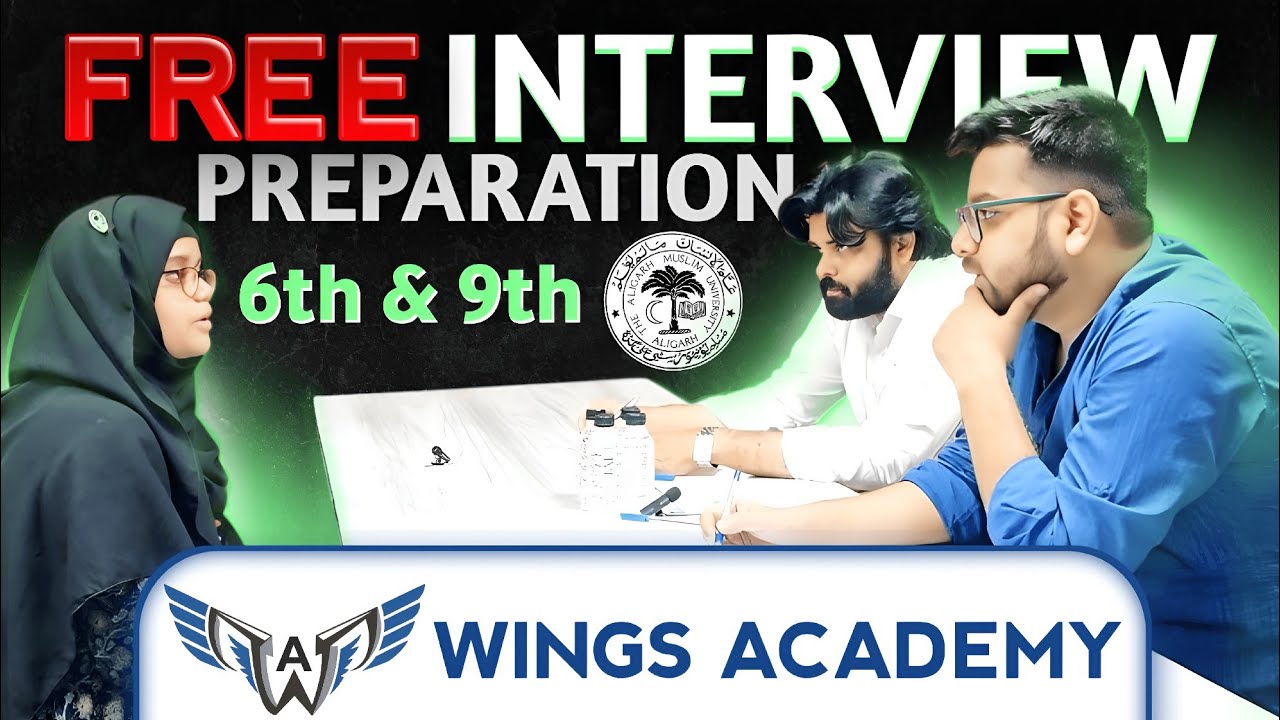 🔥FREE AMU Interview Prep 2025 | 12- Stage Masterclass for 6th & 9th Entrance  | Wings Academy
