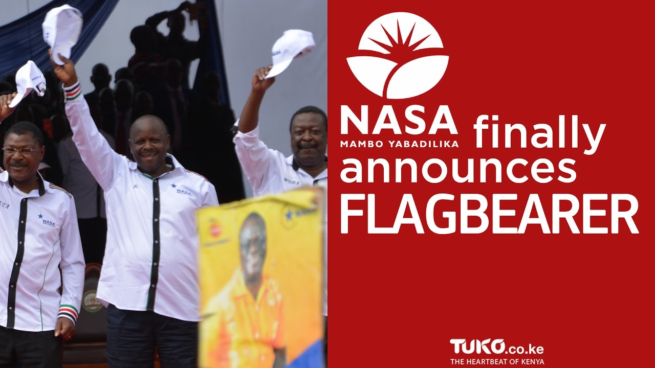 NASA finally announces Raila Odinga as the flagbearer