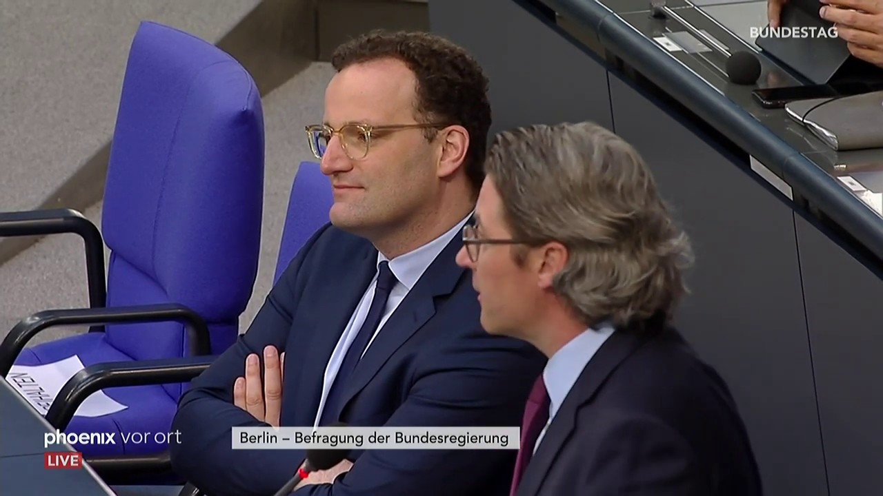 Spahn & Scheuer stellen sich Fragen der Abgeordneten