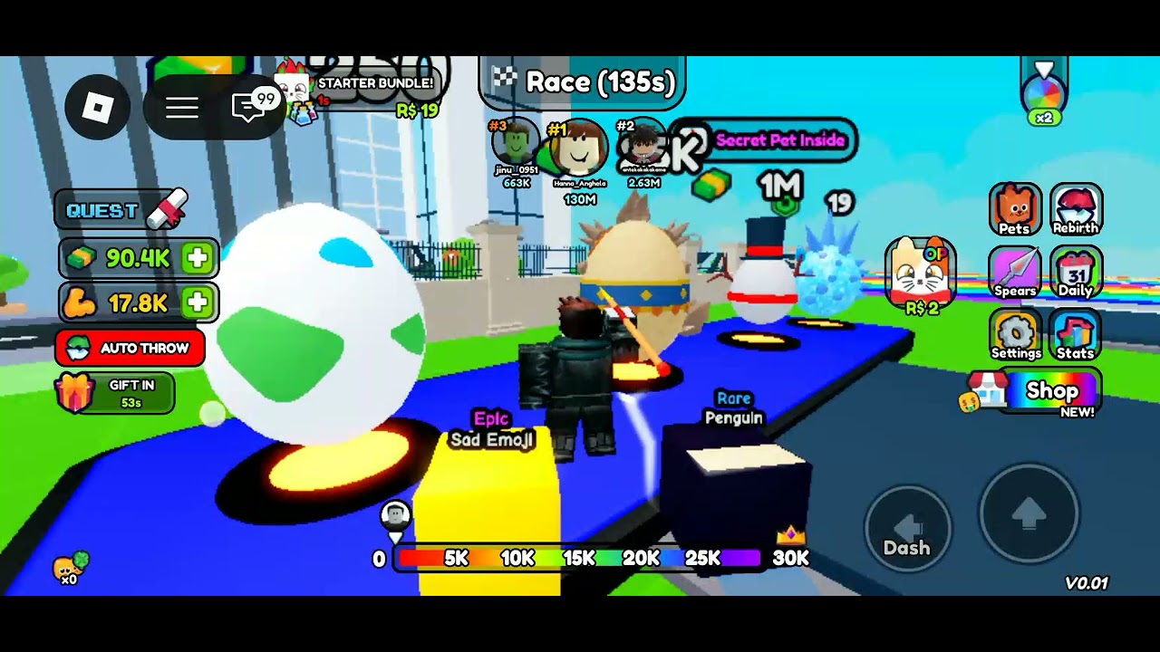 I am playing spear Training 💪😀