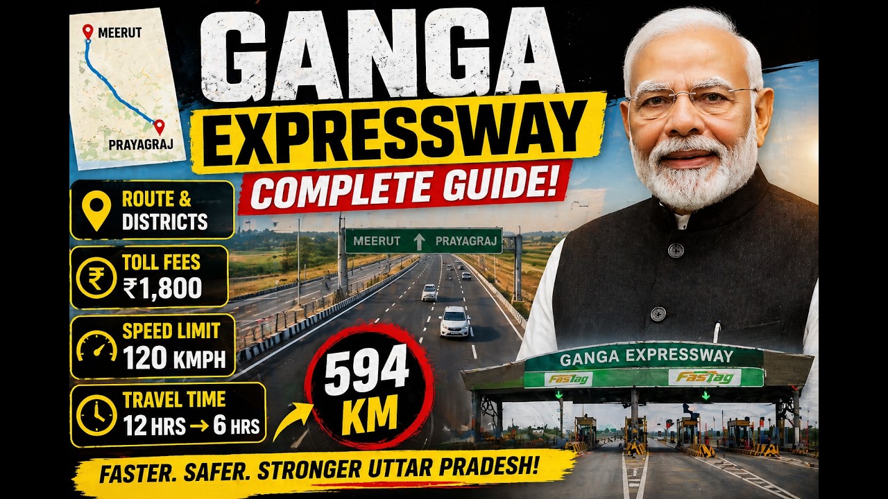 Ganga Expressway 2026 Explained: Route, Toll Price & Speed Limit | Full Guide