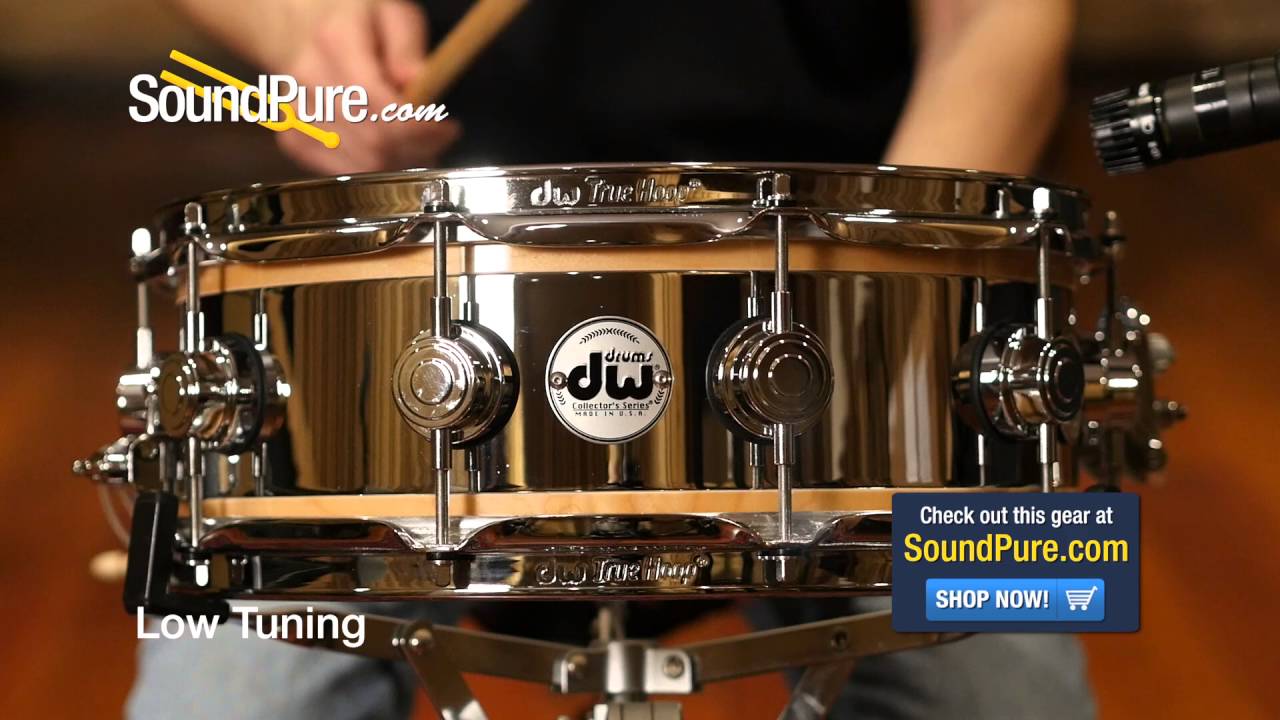 DW 5x14 Collector's Reverse Edge Snare Drum - Natural Gloss - Quick n' Dirty